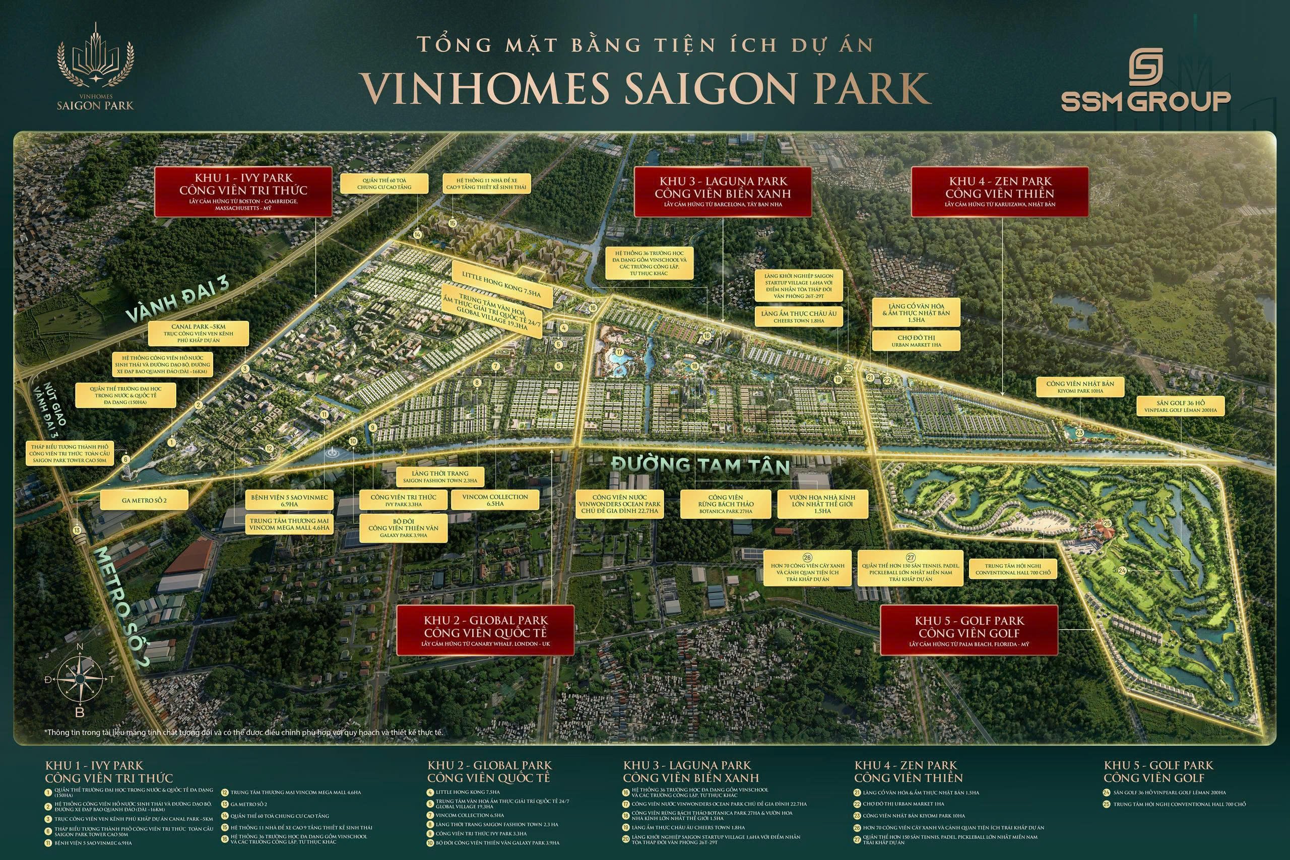 Tổng mặt bằng Vinhomes Saigon Park