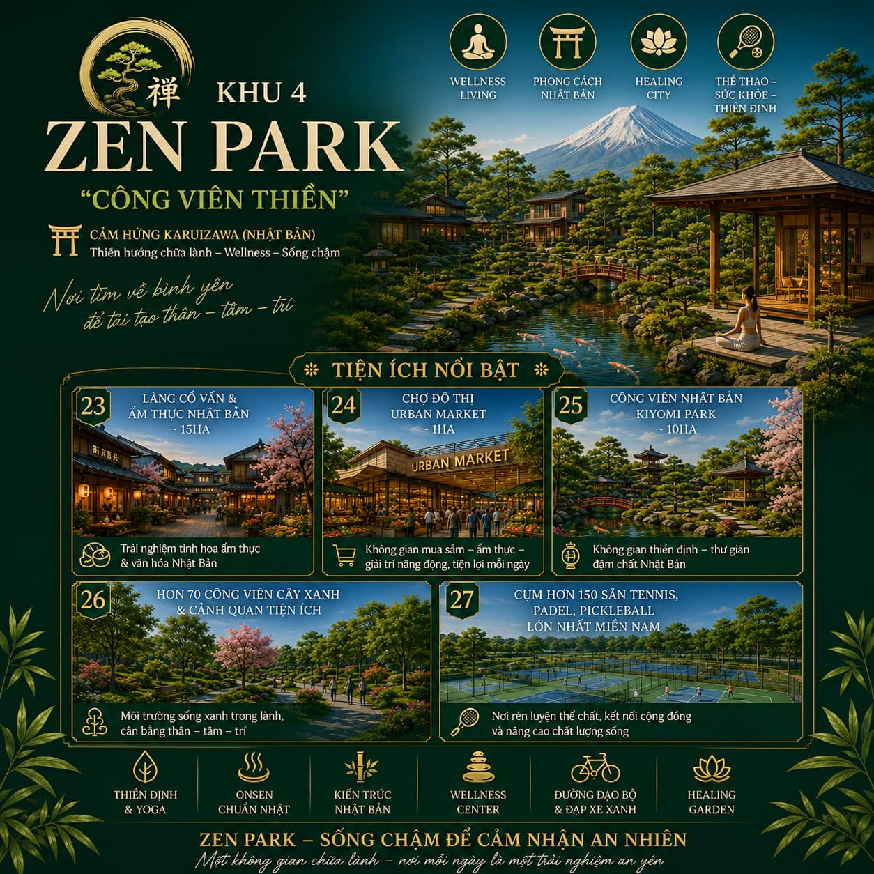 vinhomes saigon park phân khu 4 - zen park