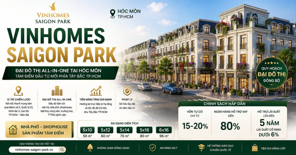 vinhomes sài gòn park hóc môn